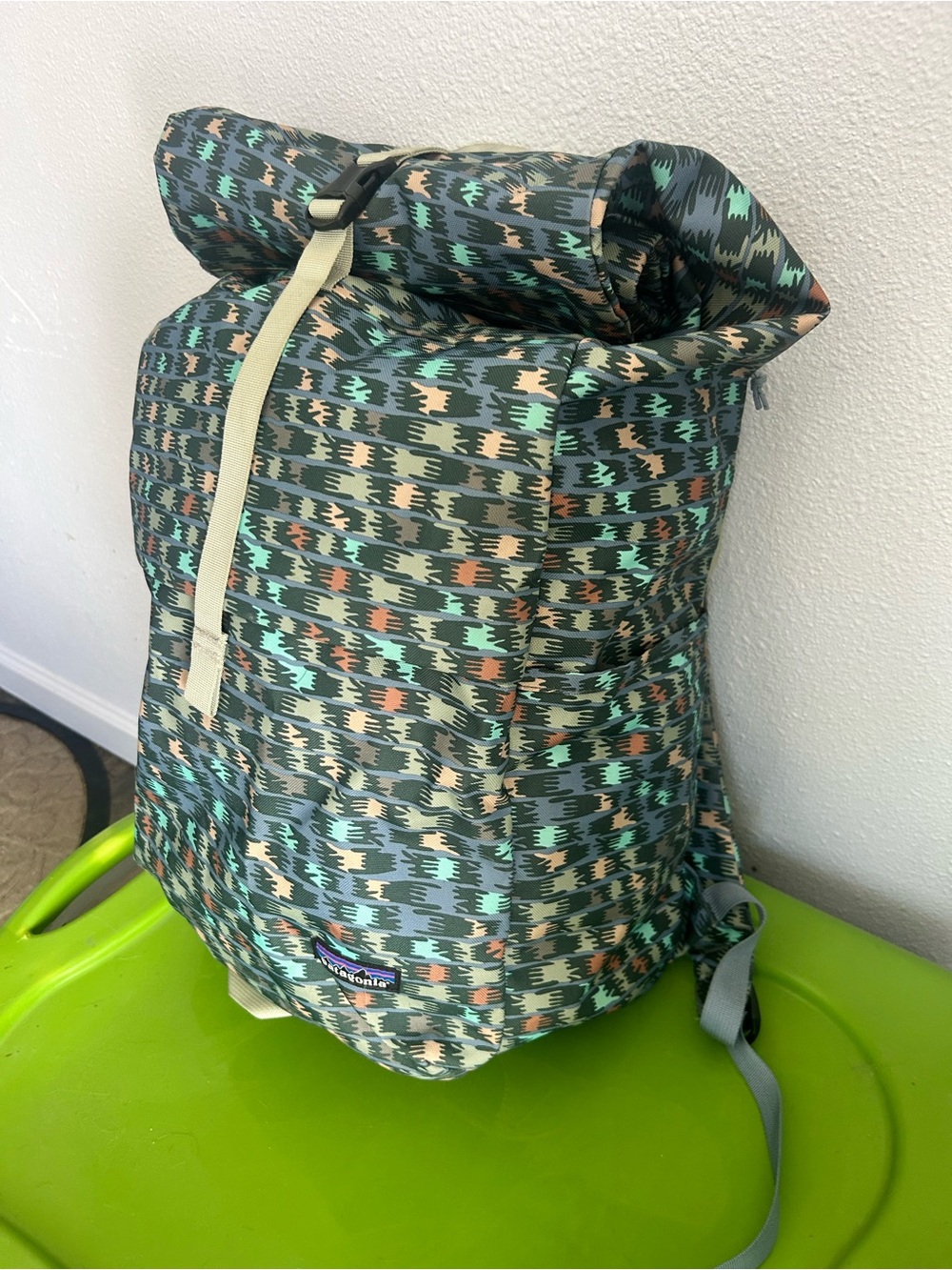 Patagonia Fieldsmith Roll-Top Pack 30L Multi-Pattern Green Backpack
